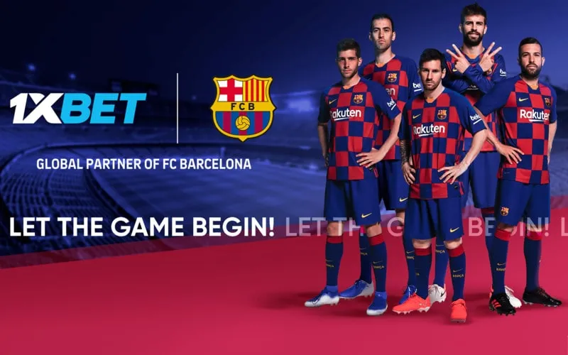 1xbet Fc Barcelona resmi global sponsoru